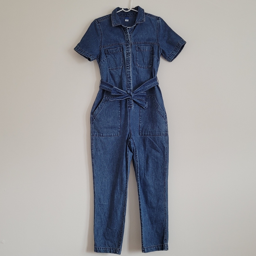 Women's Old Navy Denim  Short Sleeve Jumper